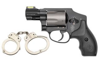 .357 Magnum revolver with fiber optic front sight.